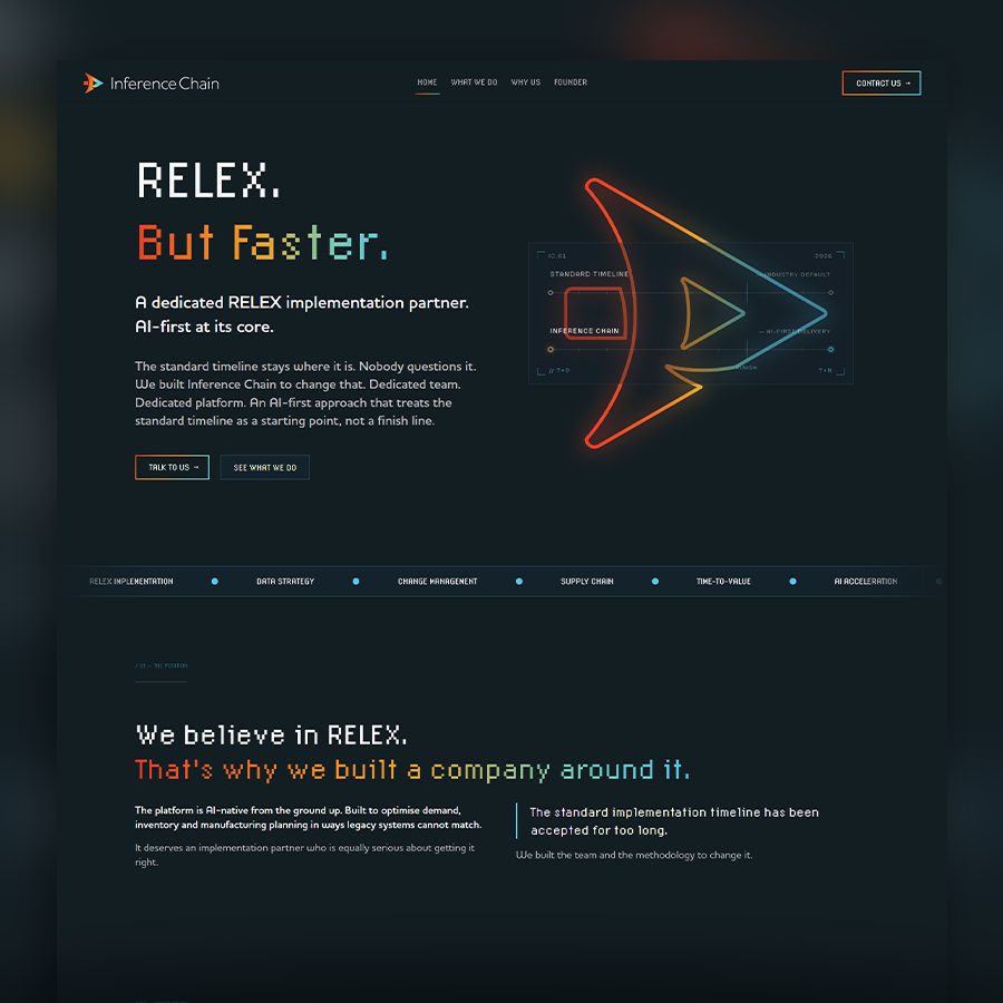 Inference Chain Website built by Pixertise